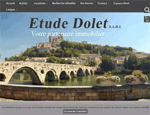 Tablet Screenshot of doletimmobilier.com